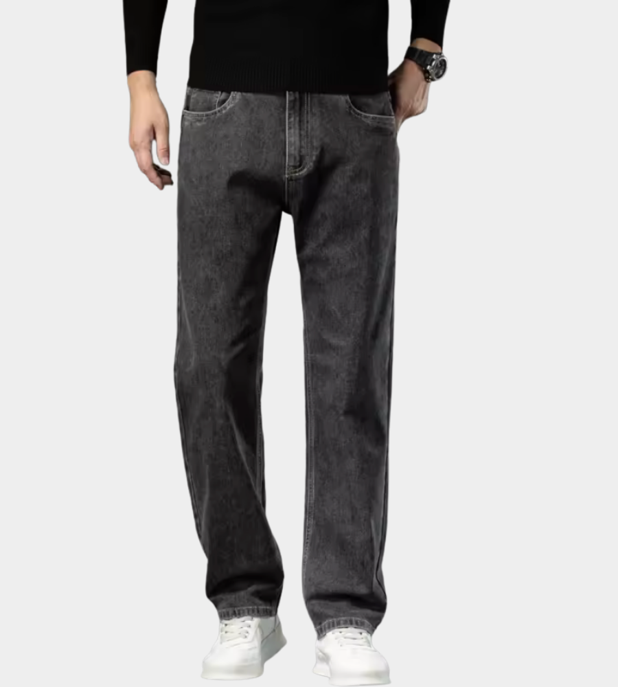 Straight fit jeans heren met soepele pasvorm
