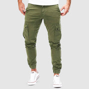 Tactische cargobroek heren slim fit met diepe zakken