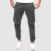 Tactische cargobroek heren slim fit met diepe zakken