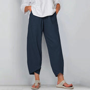 Wide leg broek dames lichtgewicht met soepele val