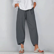 Wide leg broek dames lichtgewicht met soepele val