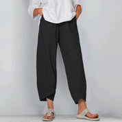 Wide leg broek dames lichtgewicht met soepele val