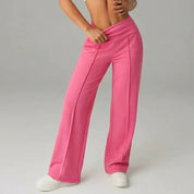 Wide leg pantalon dames high waist met soepele val