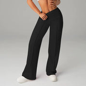 Wide leg pantalon dames high waist met soepele val
