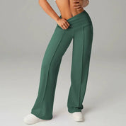Wide leg pantalon dames high waist met soepele val