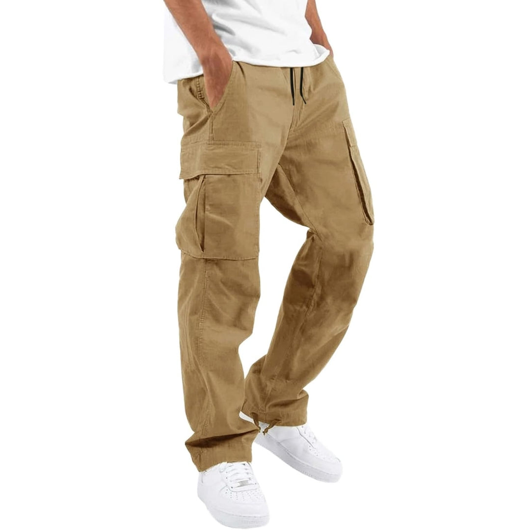 Cargobroek heren relaxed fit met verstelbare taille