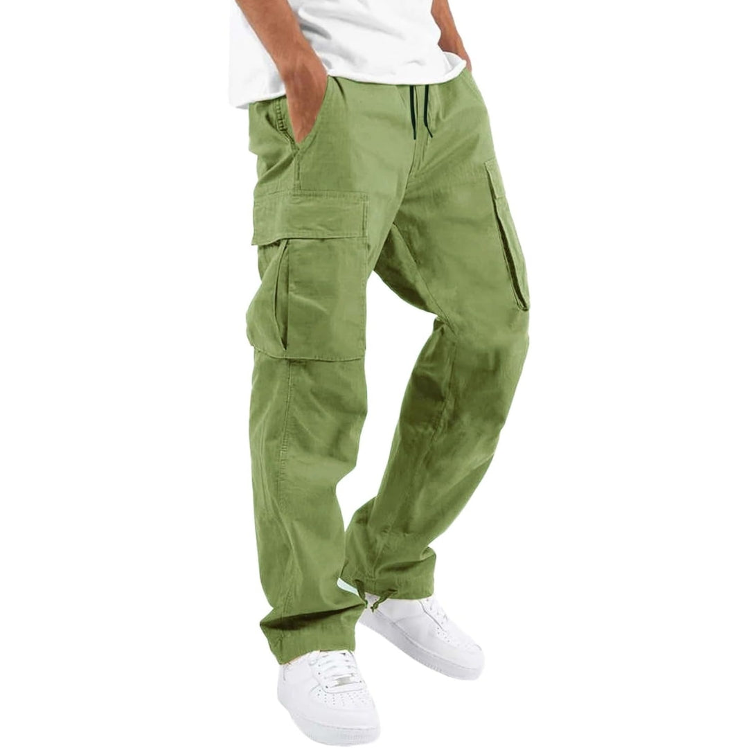 Cargobroek heren relaxed fit met verstelbare taille