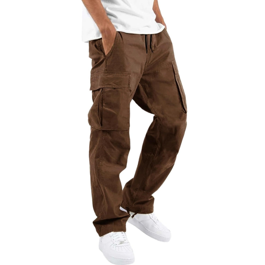 Cargobroek heren relaxed fit met verstelbare taille