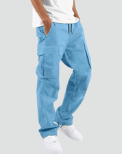 Cargobroek heren relaxed fit met verstelbare taille