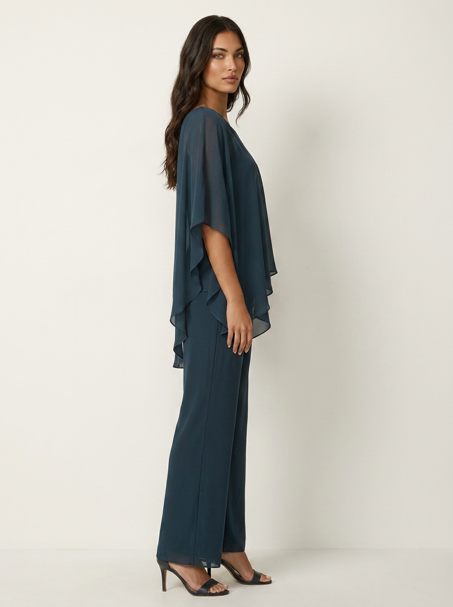 Dames Chiffon Set – Elegante 2-Delige Pasvorm met Luchtige Uitstraling - AIDA LENA
