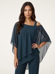 Dames Chiffon Set – Elegante 2-Delige Pasvorm met Luchtige Uitstraling - AIDA LENA
