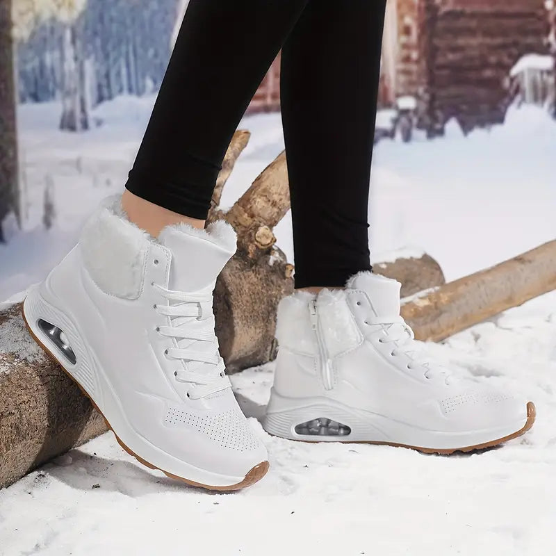 Women's high-top trainers with air sole and wide toe box