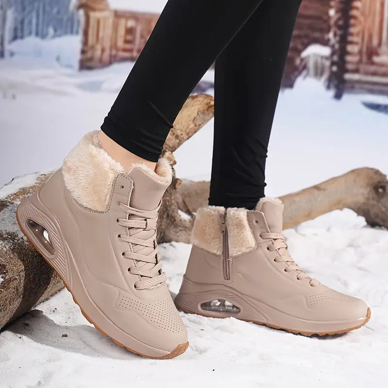 Women's high-top trainers with air sole and wide toe box
