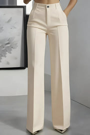 High waist stretch trousers for women
