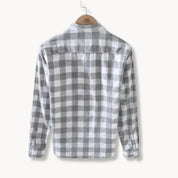 Men's check shirt long sleeve with chest pocket, photo 2