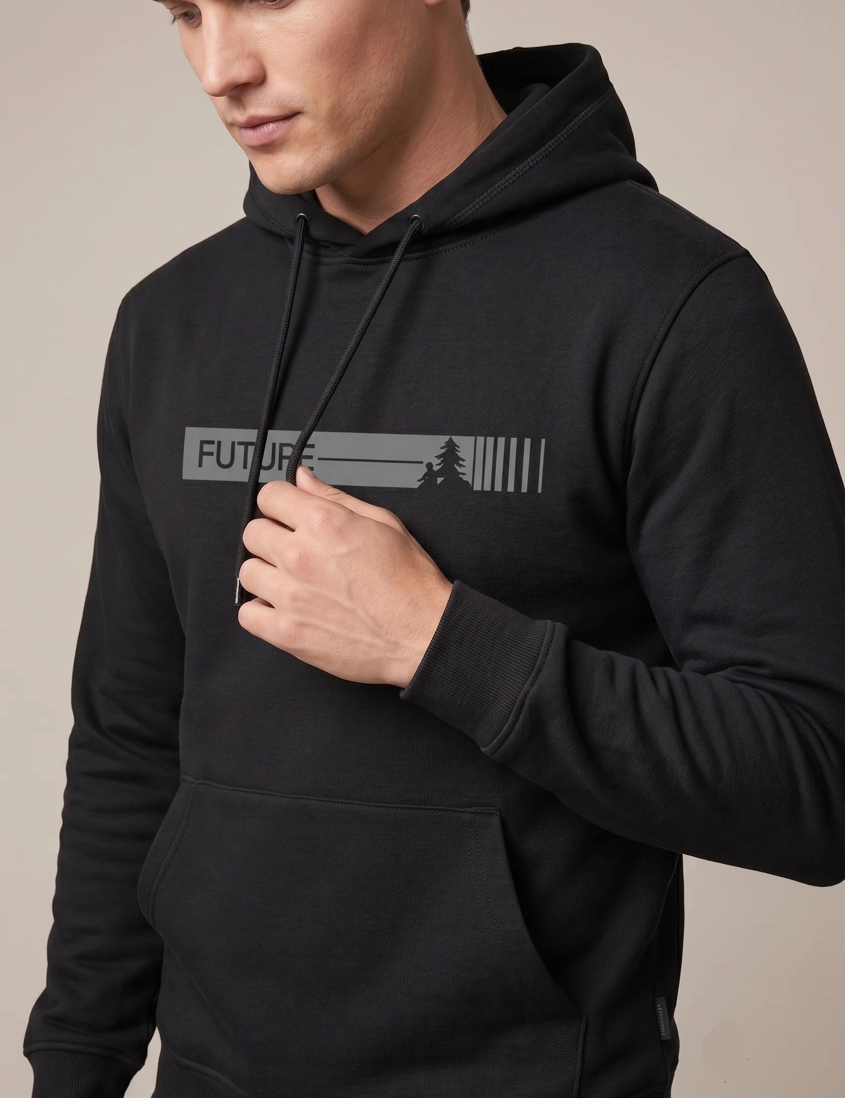 Men's fleece tracksuit with hoodie and joggers, photo 2