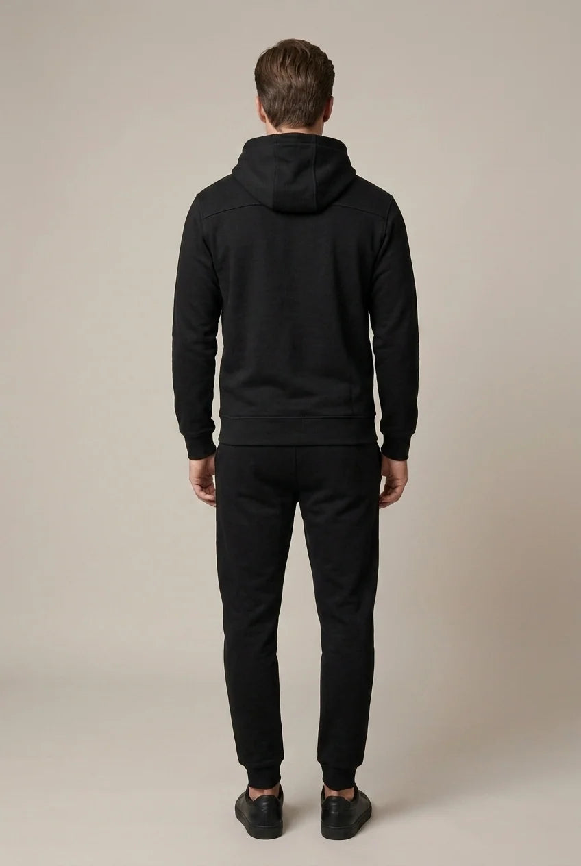 Men's fleece tracksuit with hoodie and joggers, photo 3
