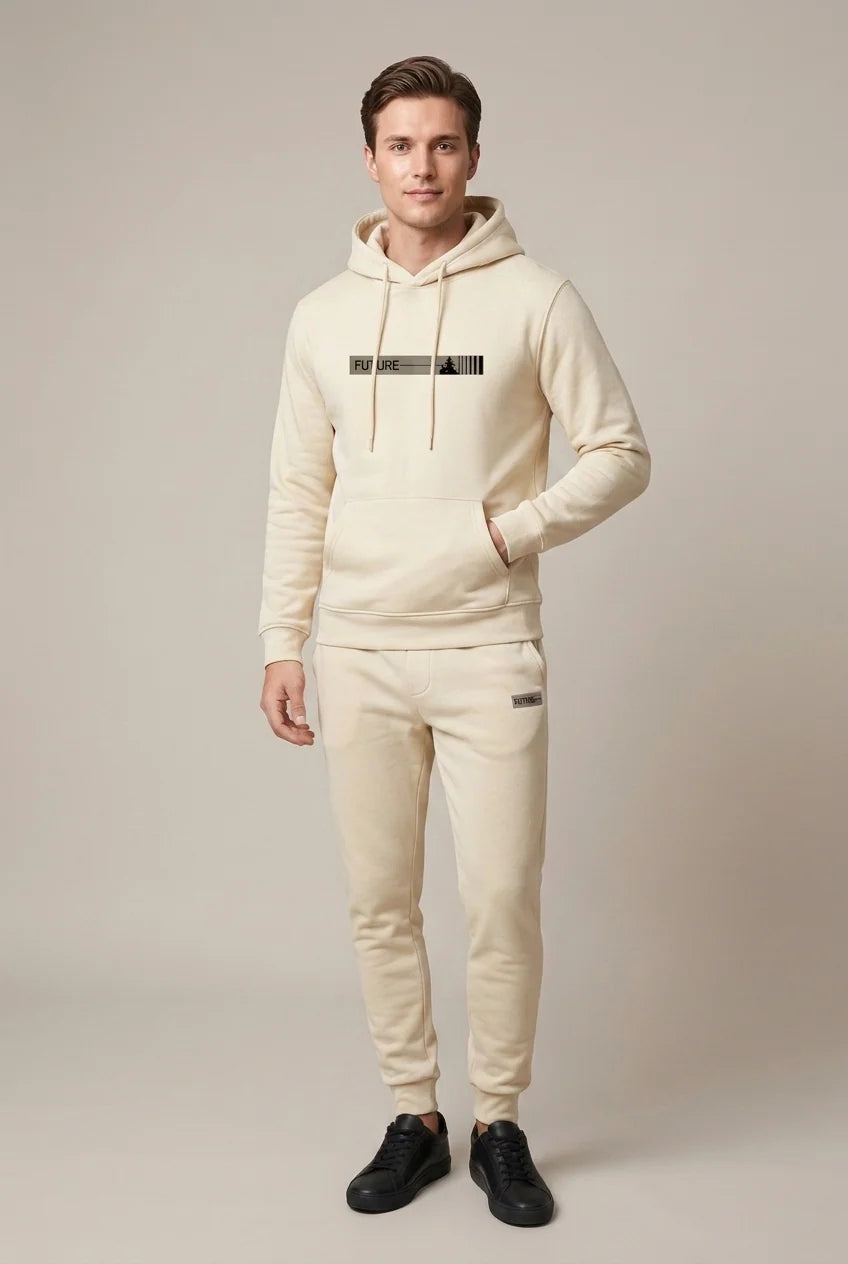 Men's fleece tracksuit with hoodie and joggers, photo 4