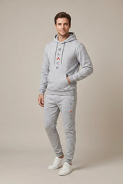 Men's hoodie and joggers set with graphic print, photo 5