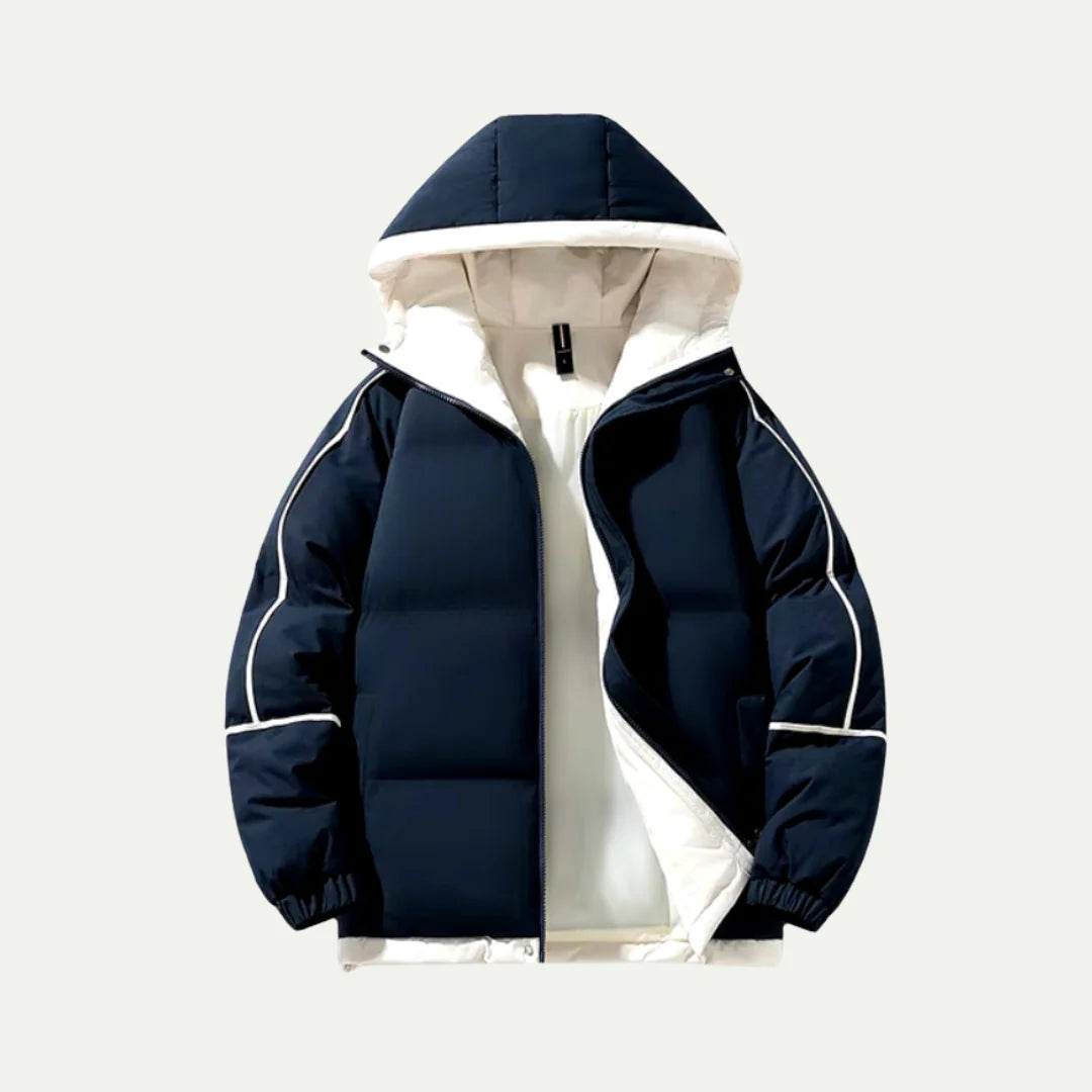 Men's insulated puffer parka with hood, photo 2