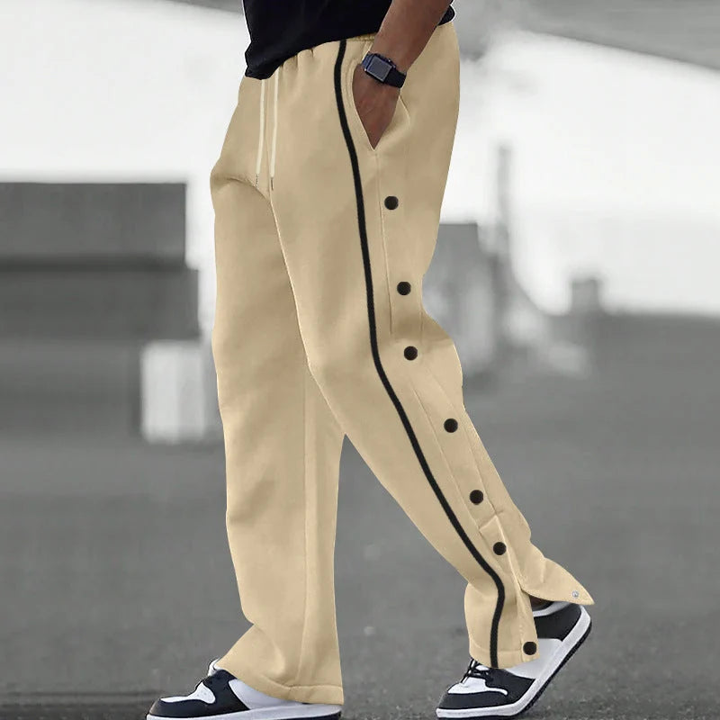 Men's joggers relaxed fit with snap button sides, photo 2