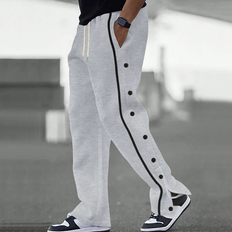 Men's joggers relaxed fit with snap button sides, photo 3