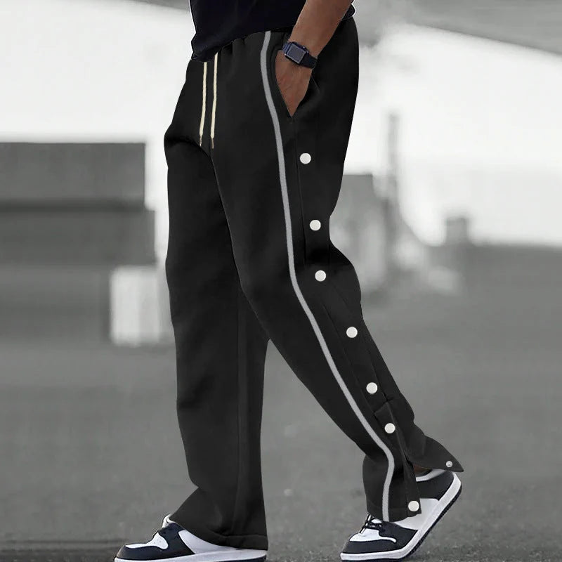 Men's joggers relaxed fit with snap button sides, photo 4