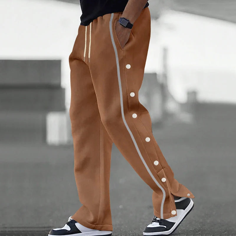 Men's joggers relaxed fit with snap button sides, photo 6