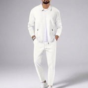 Men's knit two piece set with zip jacket and trousers, photo 3