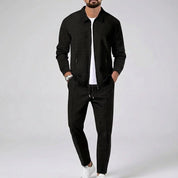 Men's knit two piece set with zip jacket and trousers, photo 5