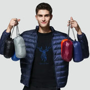 Men's lightweight puffer jacket with stand collar, photo 6