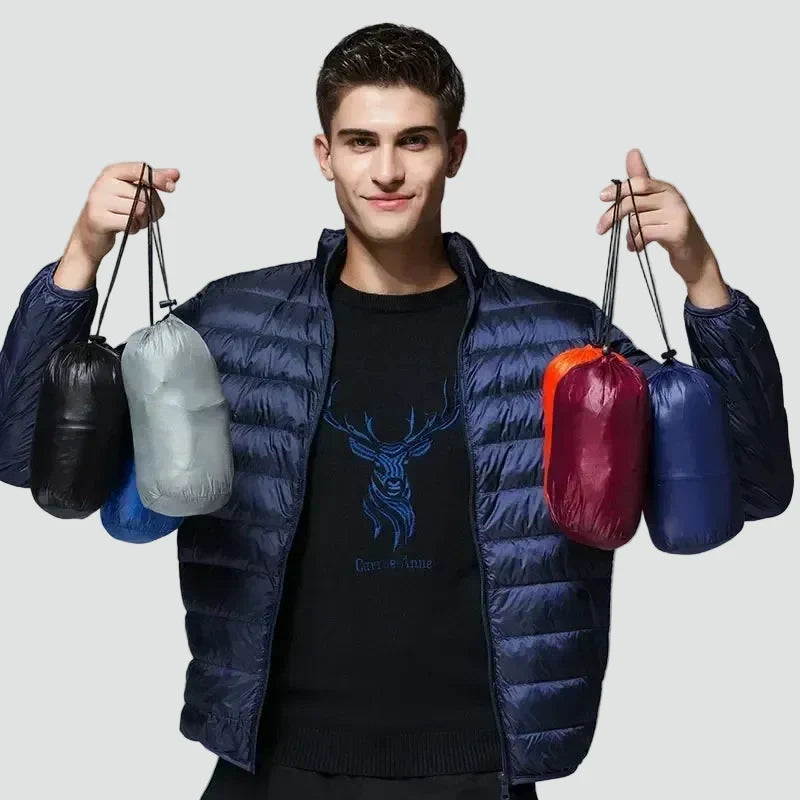 Men's lightweight puffer jacket with stand collar, photo 6
