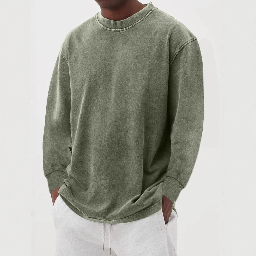 Men's oversized cotton sweatshirt with crew neck, photo 12