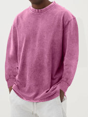 Men's oversized cotton sweatshirt with crew neck, photo 13