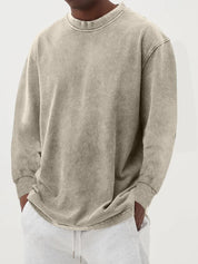 Men's oversized cotton sweatshirt with crew neck, photo 2