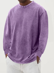 Men's oversized cotton sweatshirt with crew neck, photo 6