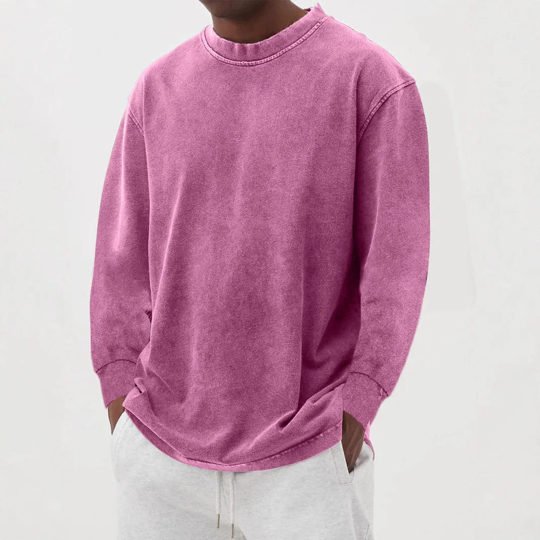 Men's oversized cotton sweatshirt with crew neck, photo 8