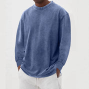 Men's oversized cotton sweatshirt with crew neck, photo 9