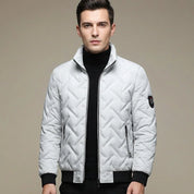 Men's quilted puffer jacket with stand collar, photo 1