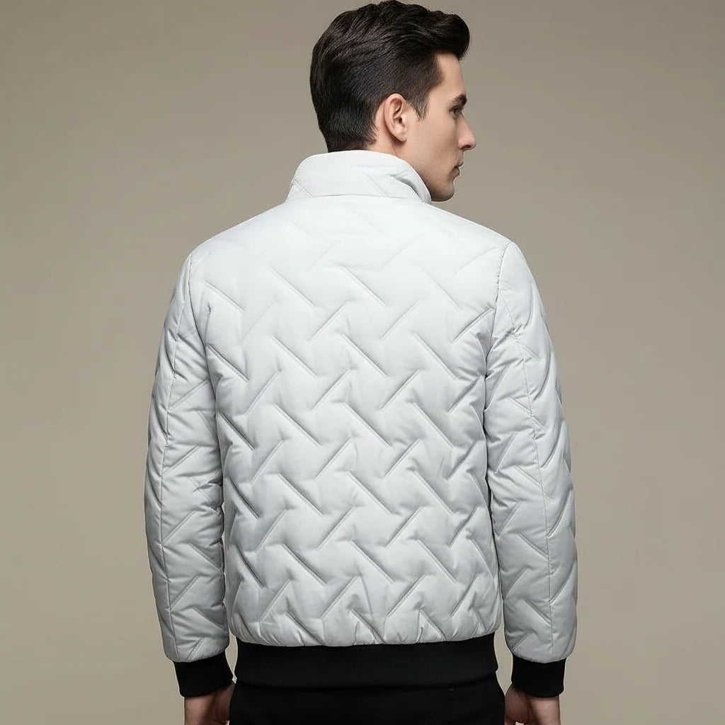 Men's quilted puffer jacket with stand collar, photo 4