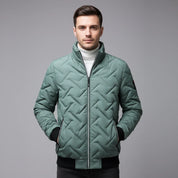 Men's quilted puffer jacket with stand collar, photo 6