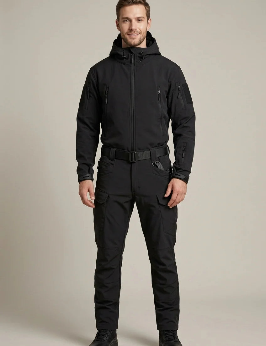 Men's softshell jacket and trousers set with hood, photo 1