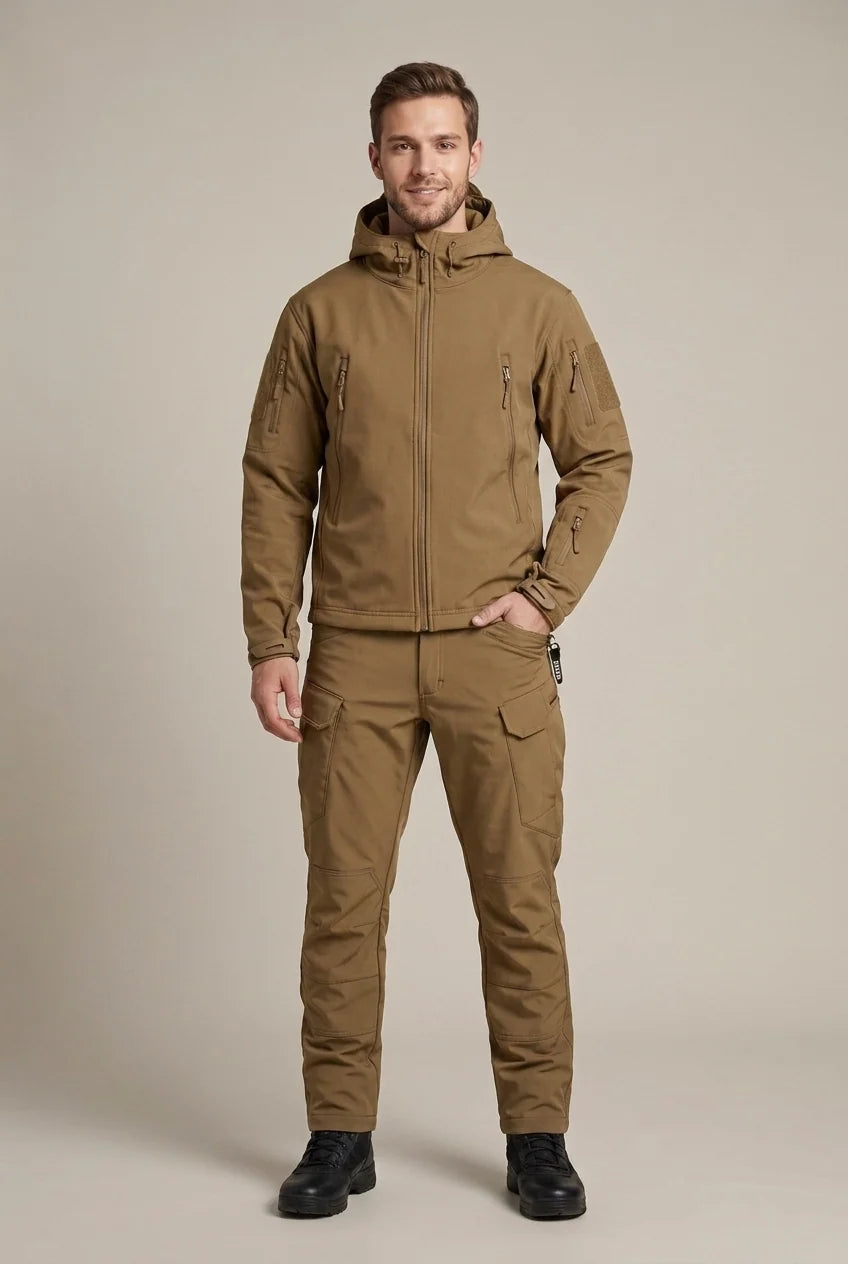 Men's softshell jacket and trousers set with hood, photo 4