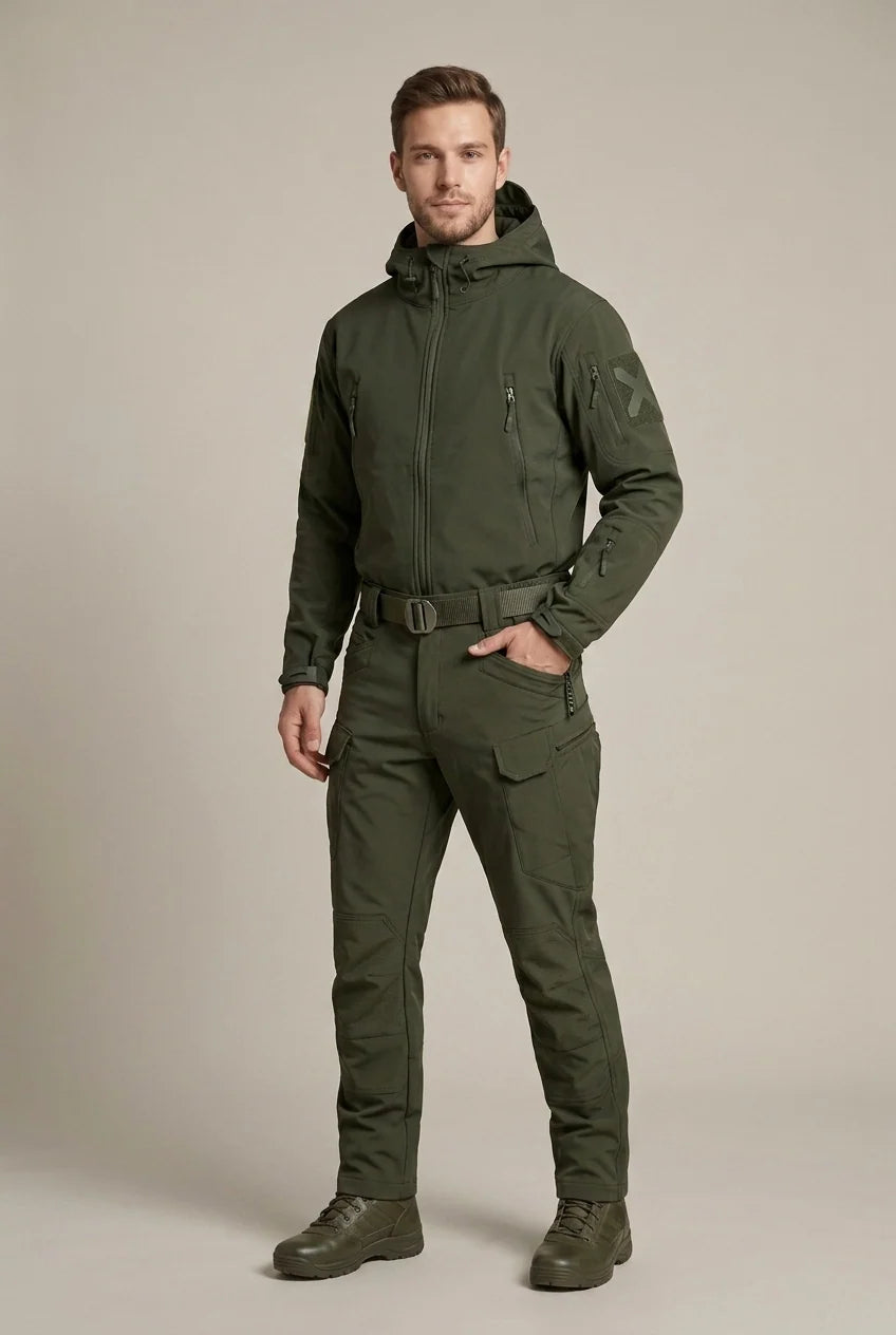 Men's softshell jacket and trousers set with hood, photo 6