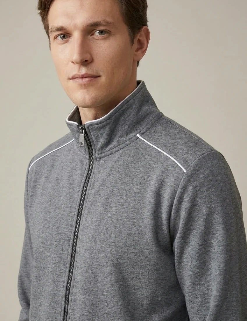 Men's tracksuit with stand collar track jacket and joggers, photo 2