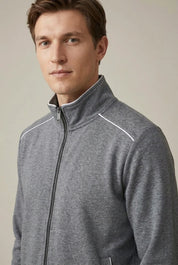 Men's tracksuit with stand collar track jacket and joggers, photo 2