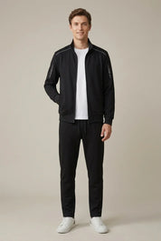 Men's tracksuit with stand collar track jacket and joggers, photo 4