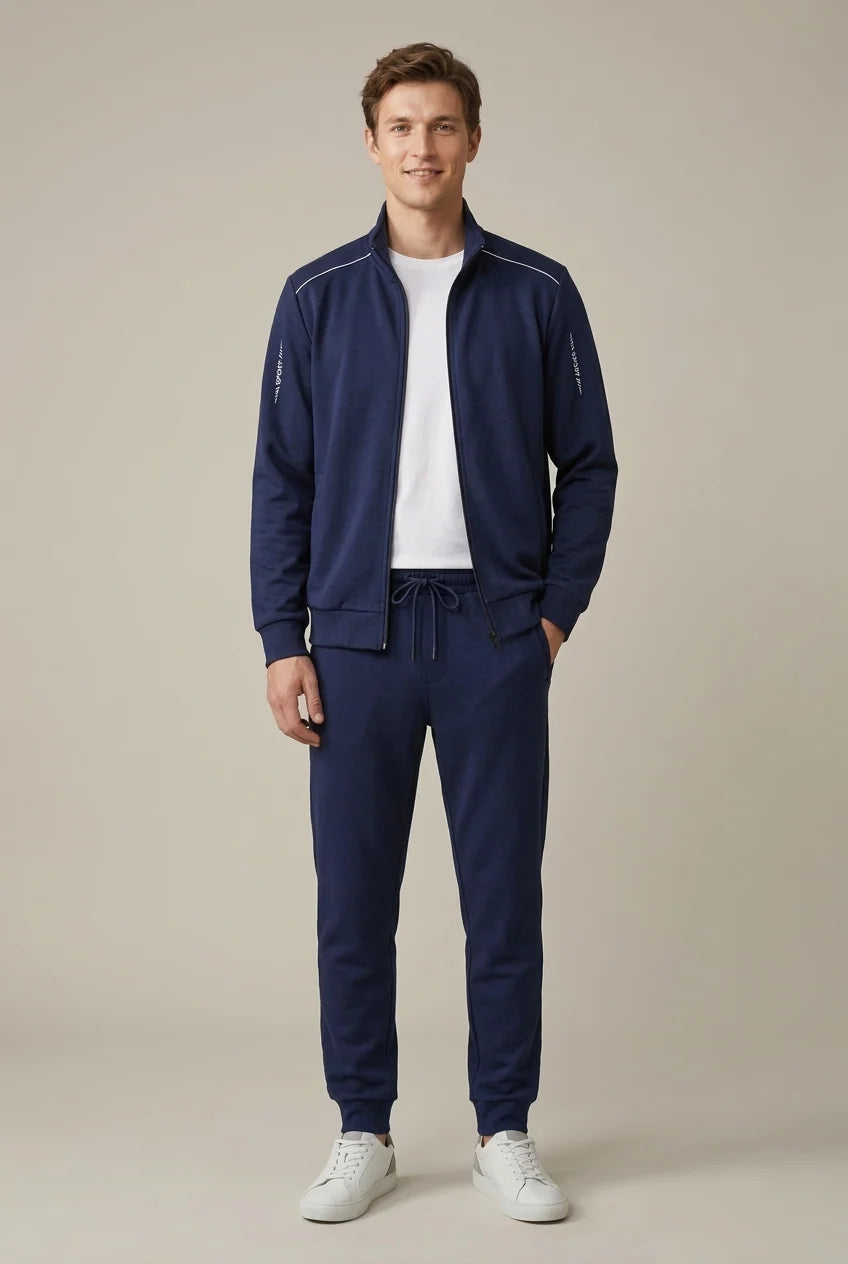 Men's tracksuit with stand collar track jacket and joggers, photo 5