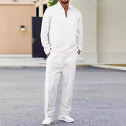 Men's two piece set with zip collar top and trousers, photo 3