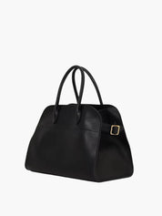 Women's large structured tote bag with adjustable shoulder straps